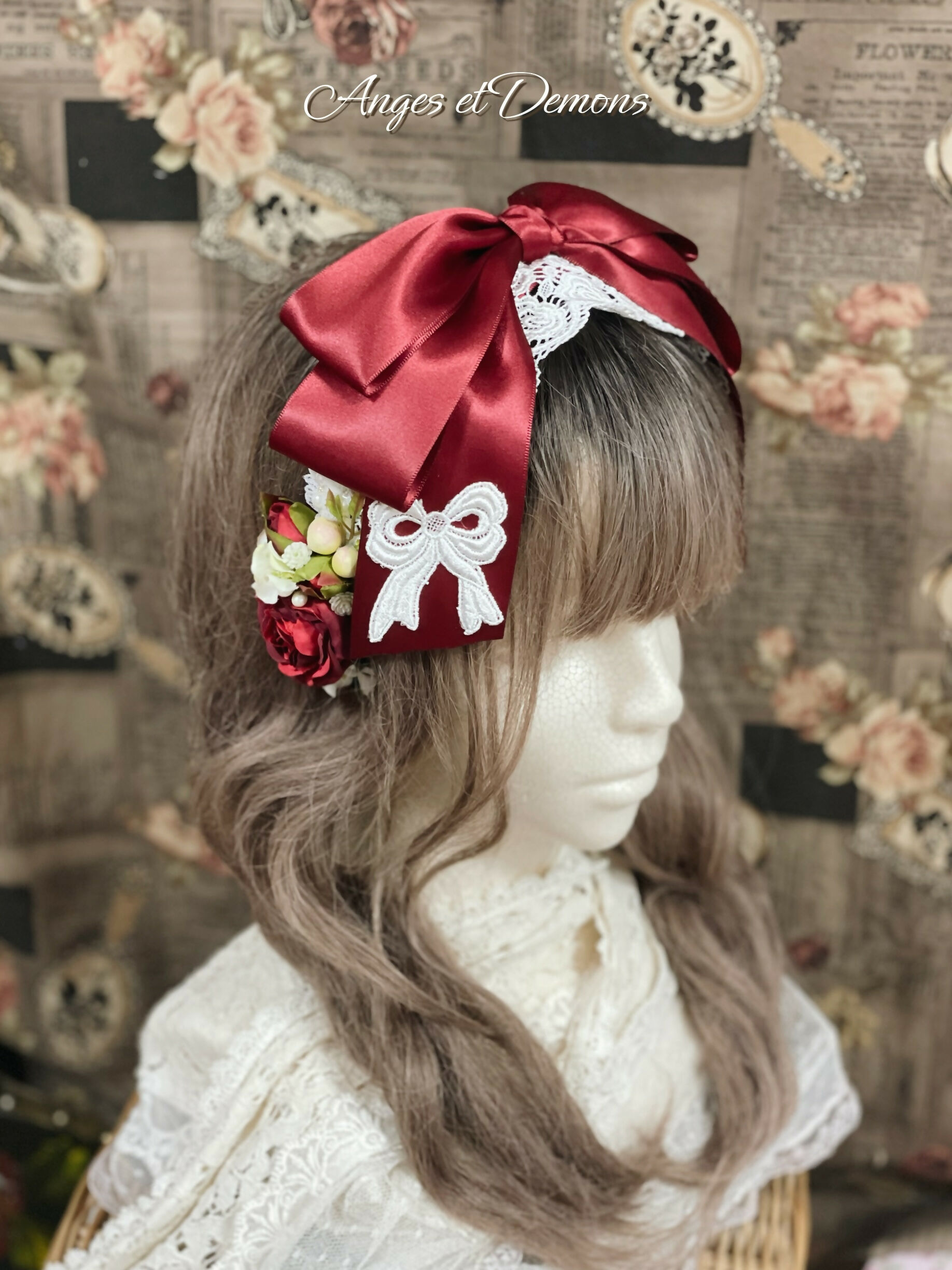 Anges et Anges et Demons ボンネット ロリィタ Demons ハーフボンネット