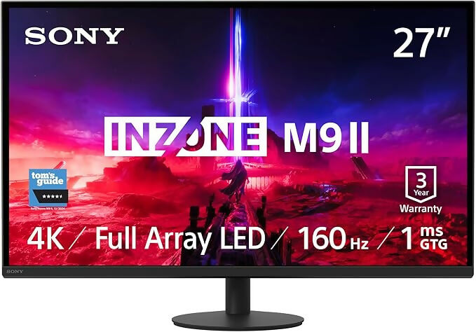 Sony INZONE M9II 27" 4K Ultra HD PC Gaming Monitor - Black