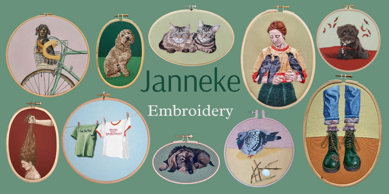 Janneke Embroidery banner