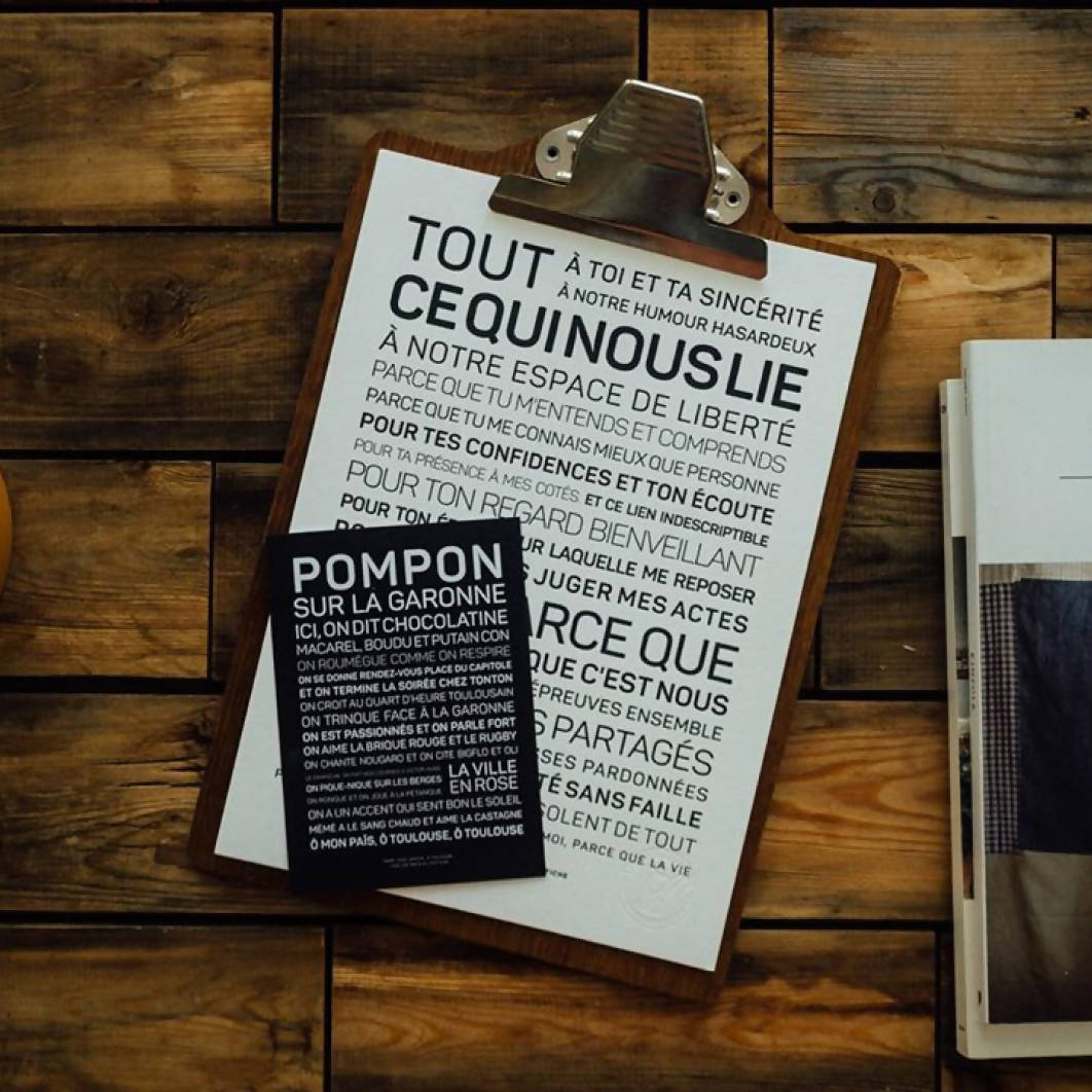 Les mots à laffiche